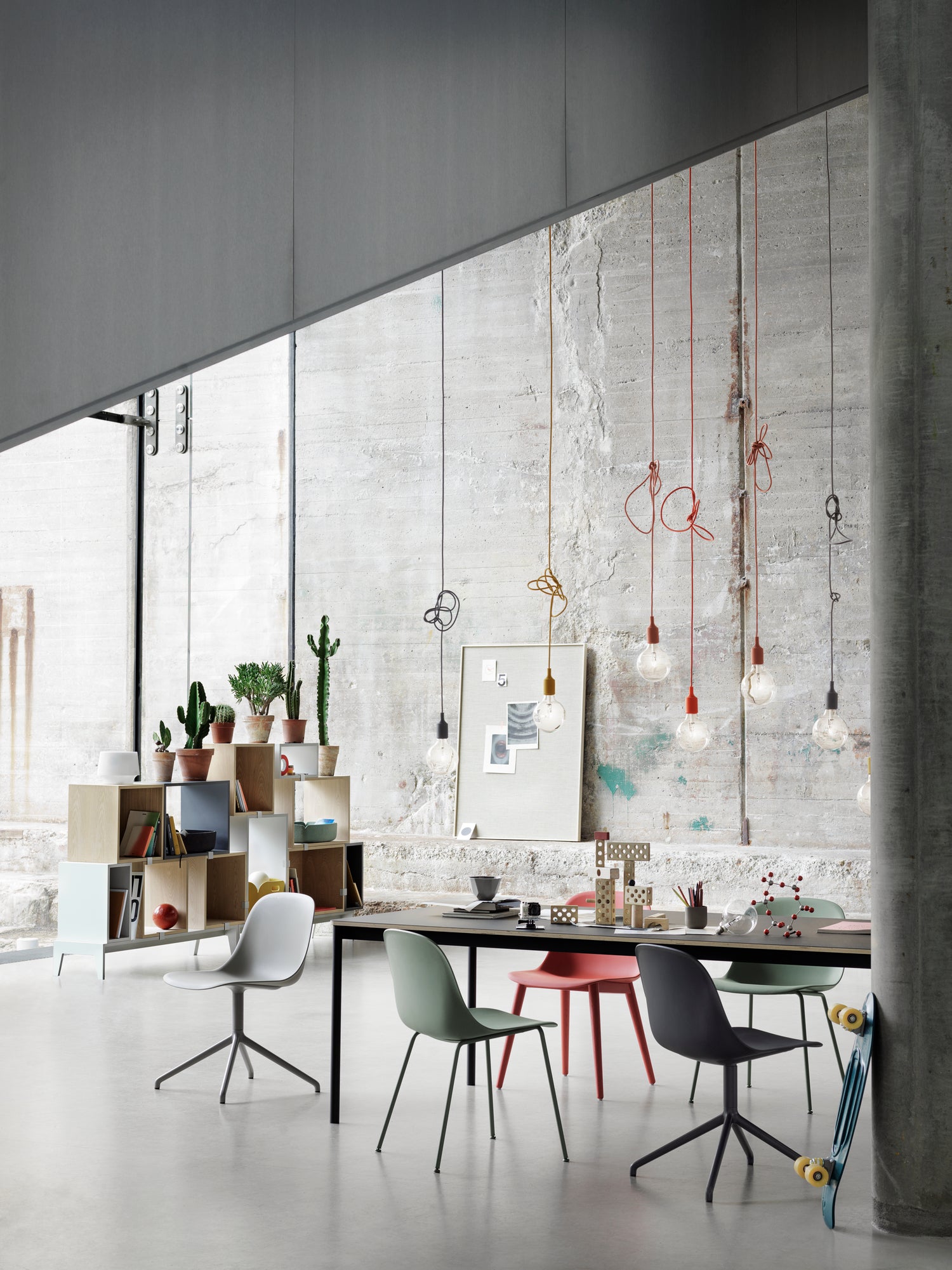 E27 Suspension Lamp with Light Green Canopy