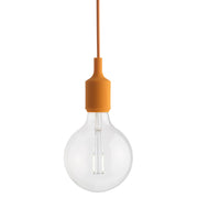 Candeeiro de Suspensão E27 com Canopy Orange