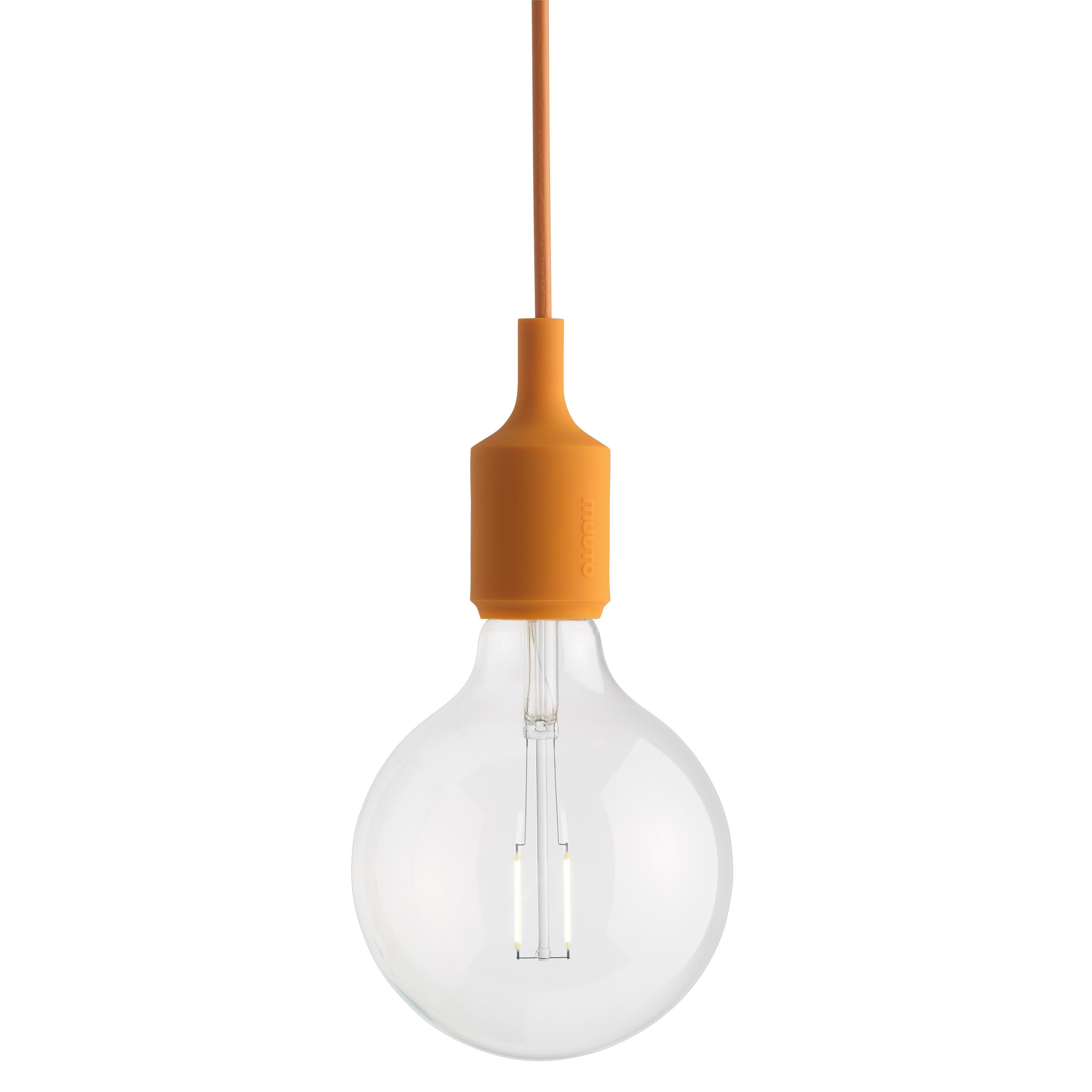 Orange Canopy E27 Pendant Lamp