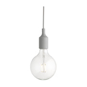 Candeeiro de Suspensão E27 com Canopy Light Grey
