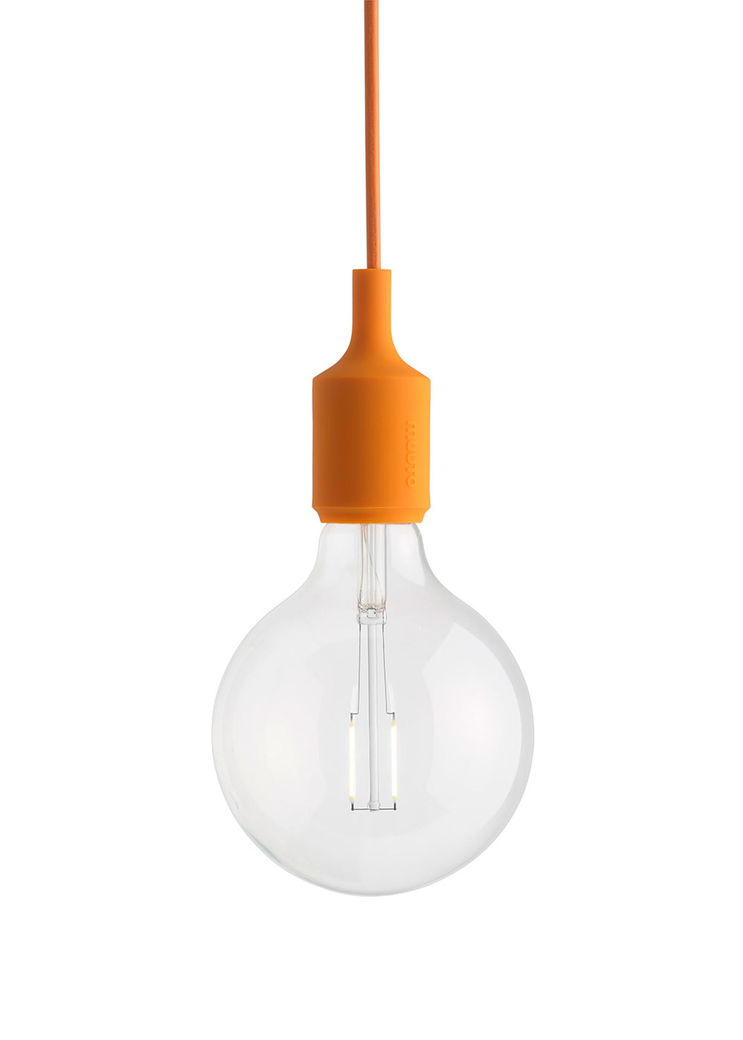 Candeeiro de Suspensão E27 sem Canopy Orange