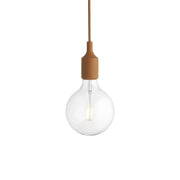Candeeiro de Suspensão E27 sem Canopy Clay Brown