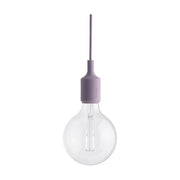 Candeeiro de Suspensão E27 com Canopy Dust Lilac