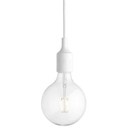 E27 Suspension Lamp without Canopy White