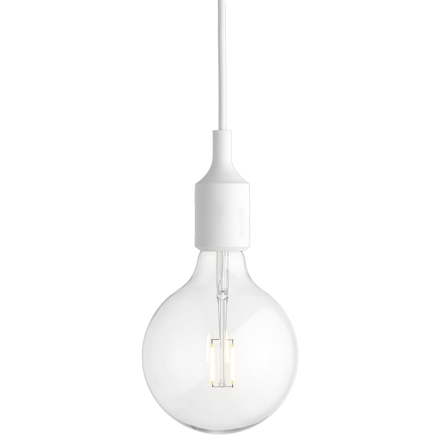E27 Suspension Lamp without Canopy White