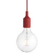 E27 Pendant Lamp without Canopy Red