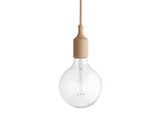 Candeeiro de Suspensão E27 com Canopy Beige Rose
