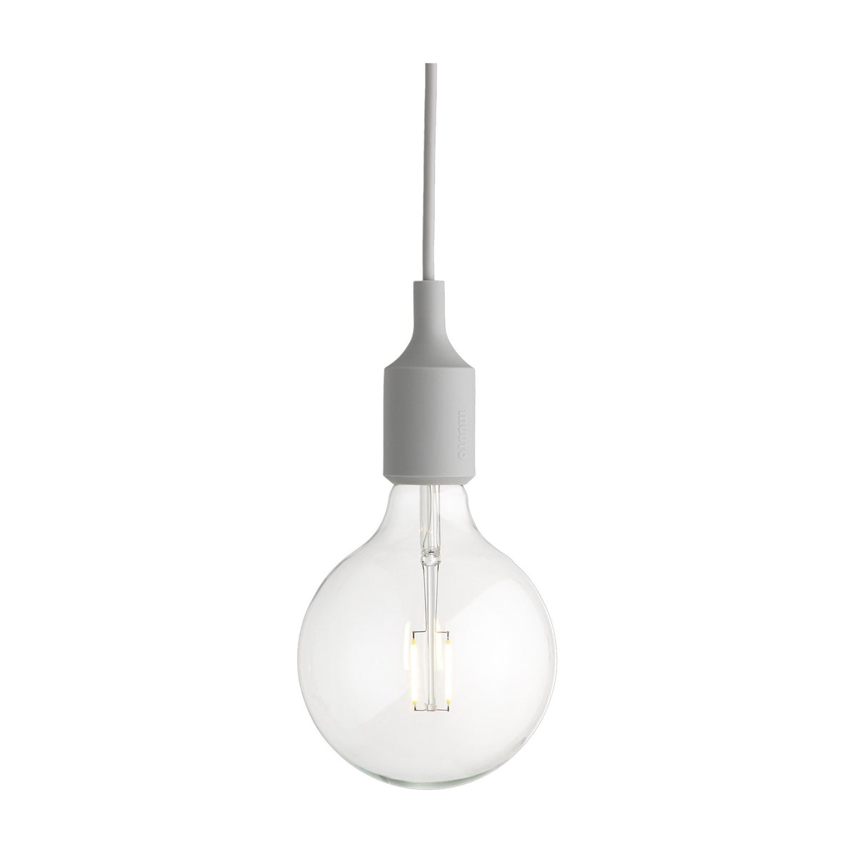 Candeeiro de Suspensão E27 com Canopy Light Grey