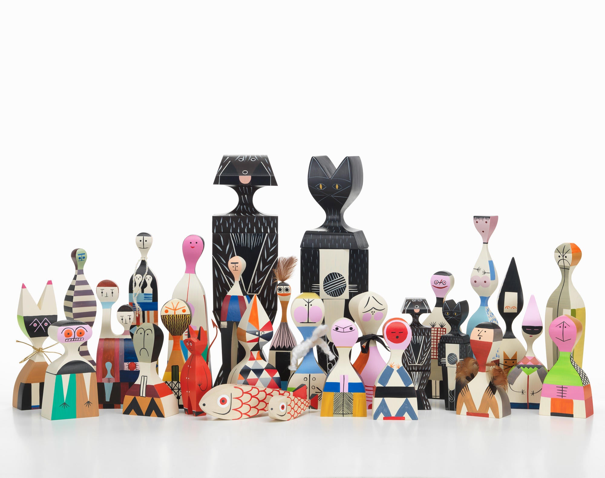 Wooden Doll Cat