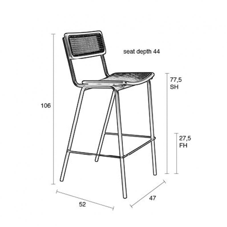 Jort Bar Stool