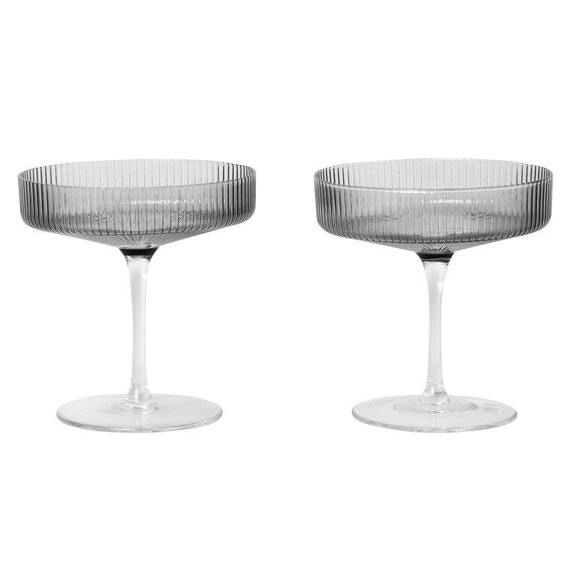Ripple Champagne Saucer / 2 Pcs