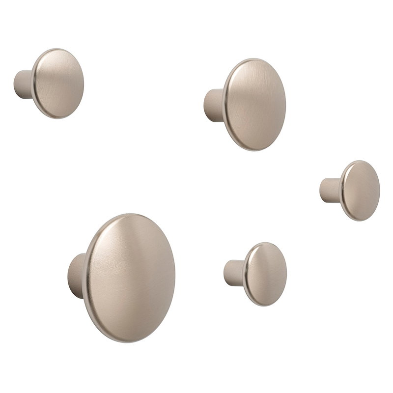 Dots Metal Coat Hooks / Set Of 5