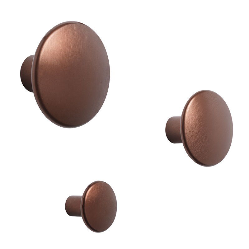 Dots Metal Coat Hooks / Set Of 5