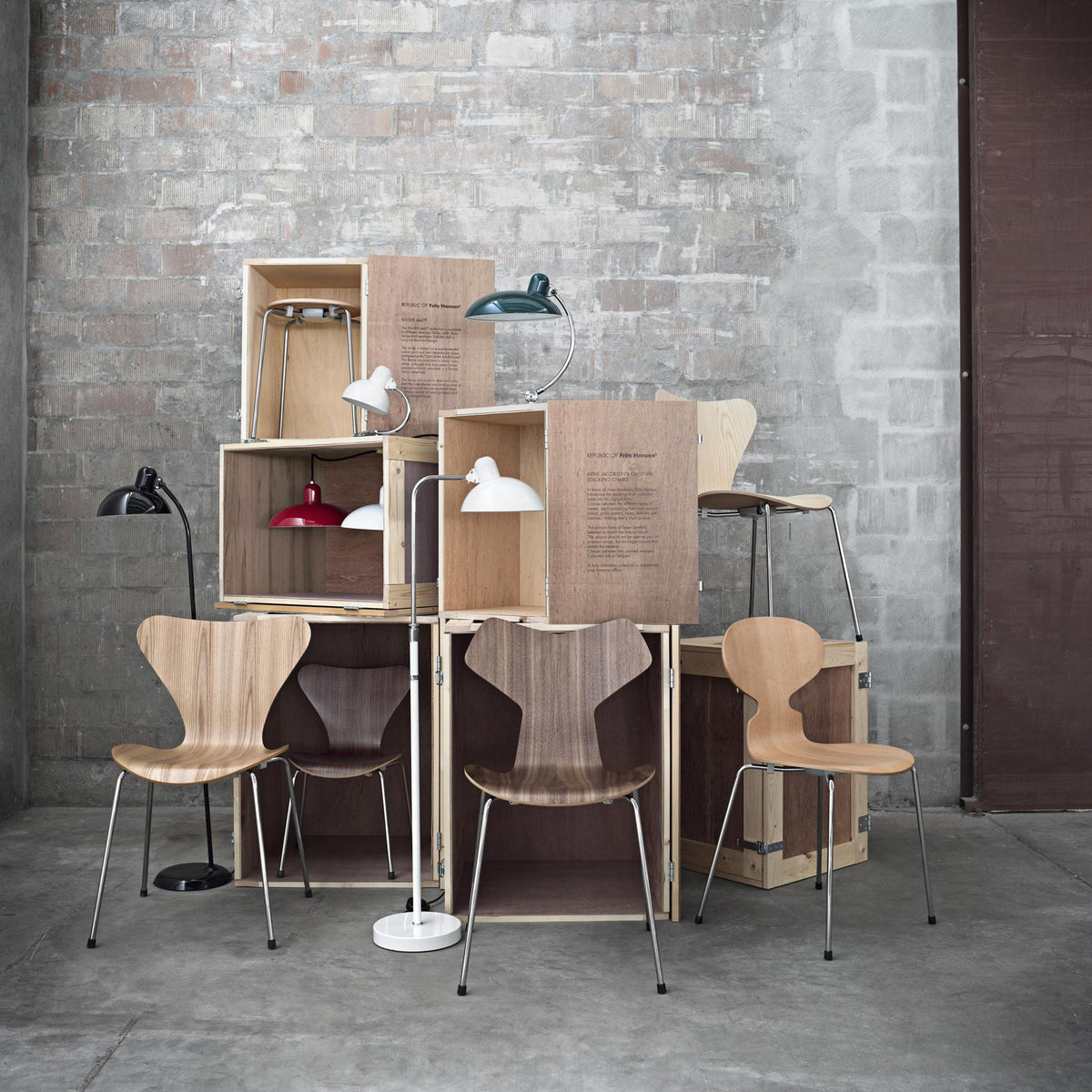 Fritz Hansen Design Mobiliário, Iluminação e Acessórios - colecção completa na Paris:Sete. Decoração e Design de Interiores