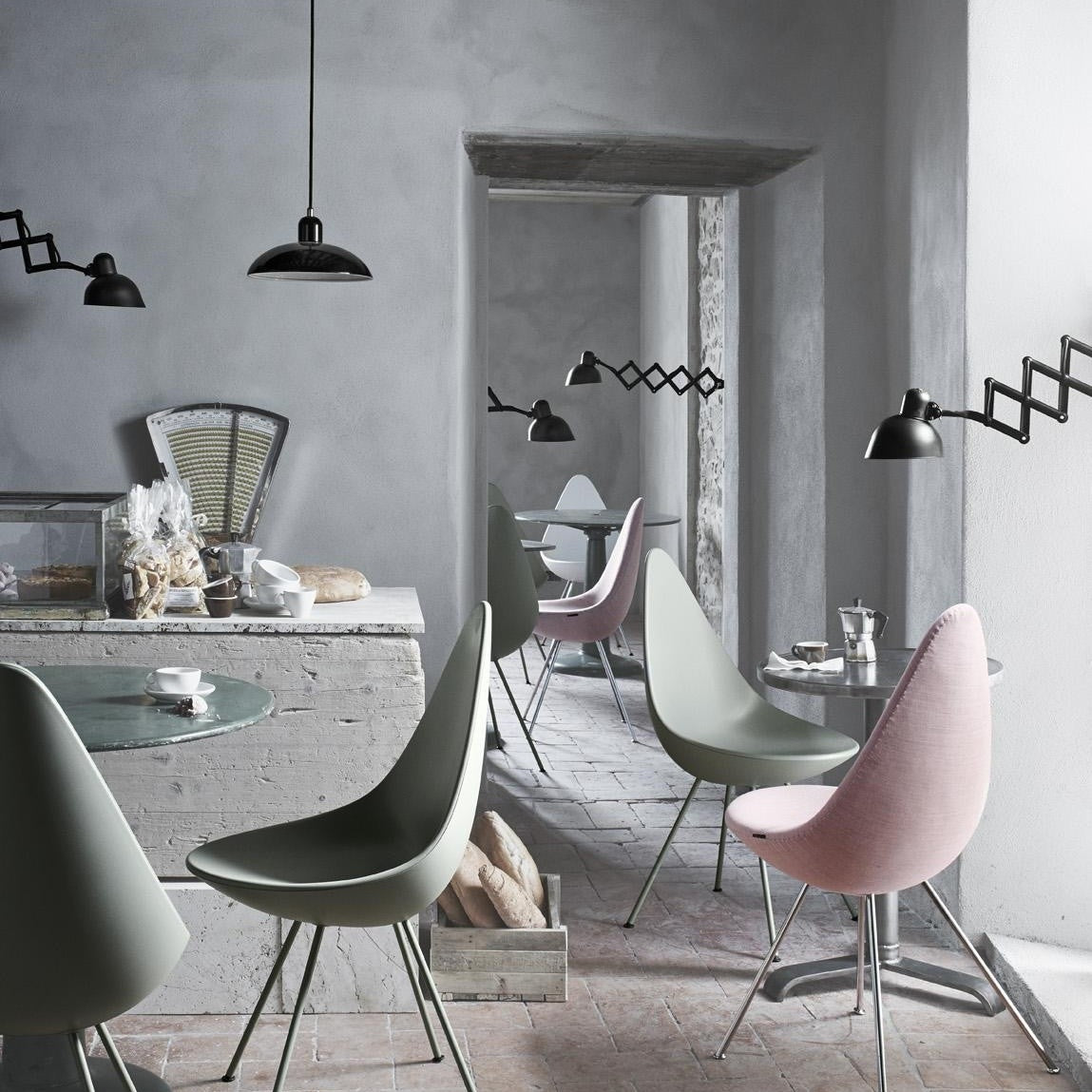 Fritz Hansen Design Mobiliário, Iluminação e Acessórios - colecção completa na Paris:Sete. Decoração e Design de Interiores