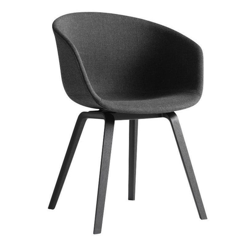 About a Chair AAC 23 Armchair Upholstered Black Oak Base