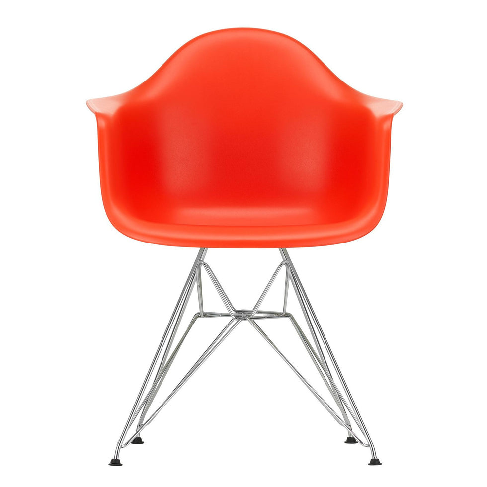 Cadeira de Braços em Plástico Eames DAR / Base Cromada